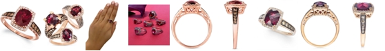 Le Vian Creme Brulee&reg; Raspberry Rhodolite (2-1/3 ct. t.w.) & Diamond (3/8 ct. t.w.) Ring in 14k Rose Gold